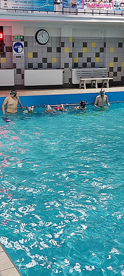 Hokej pod wodą Walenie Siemianowice Śląskie Trening 11 III 2023